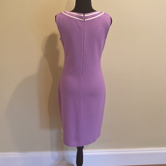 St John Lilac knit sheath dress size 6. Worn once. - Picture 3 of 12